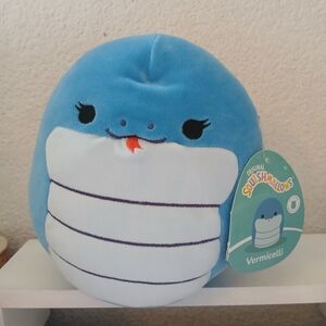 Squishmallows Blue and White Plush Toy